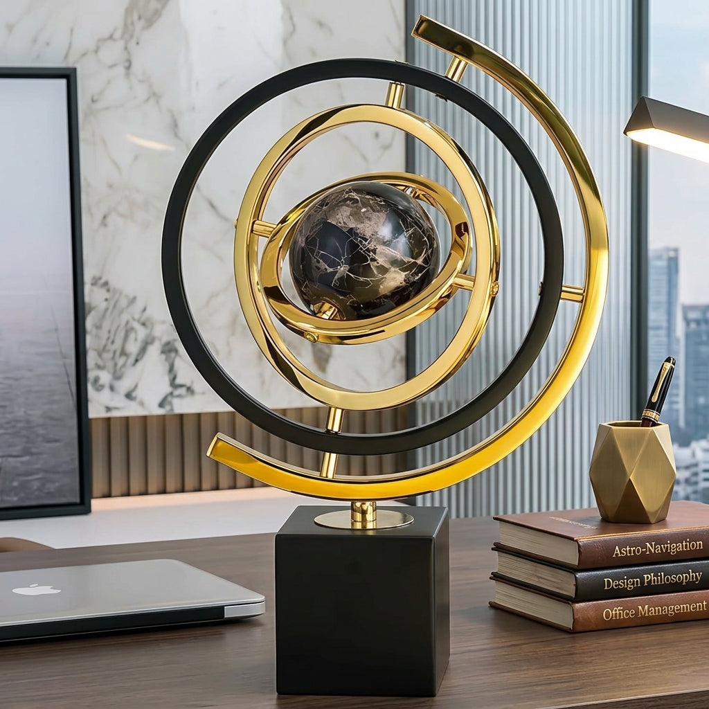 Homary Abstract Art Metal Globe Ornament