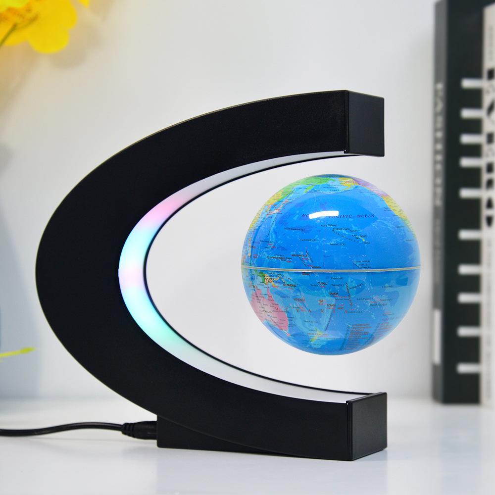 Magnetic Floating Globe with World Map
