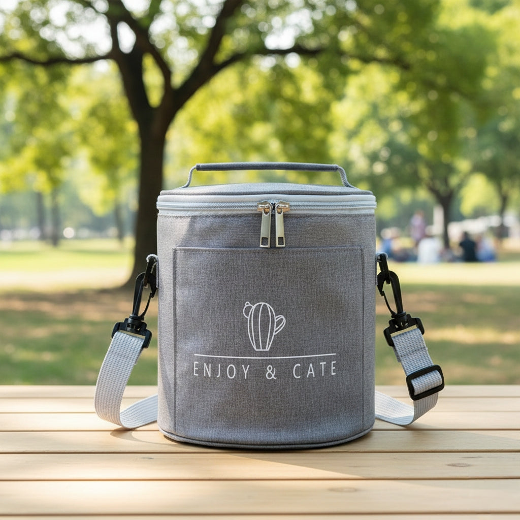 9L Insulated Round Lunch Bag