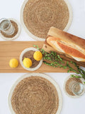 6Pcs Handmade Straw Woven Table Mats