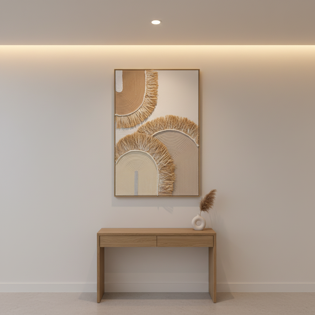 Geometric Printed Oil Painting