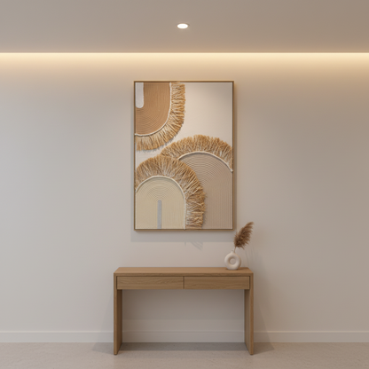 Geometric Printed Oil Painting