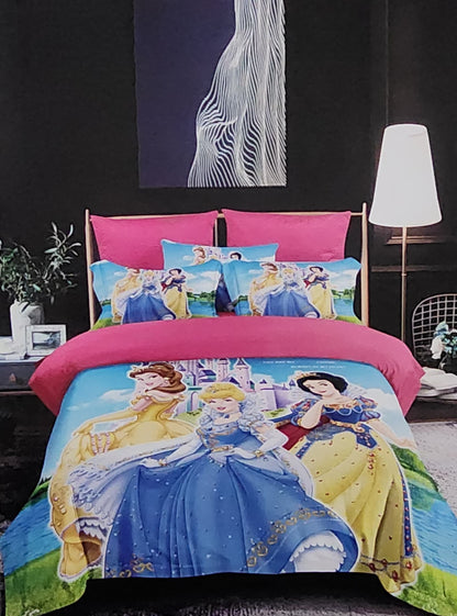 Cotton Cartoon-Themed Kids Duvet Set