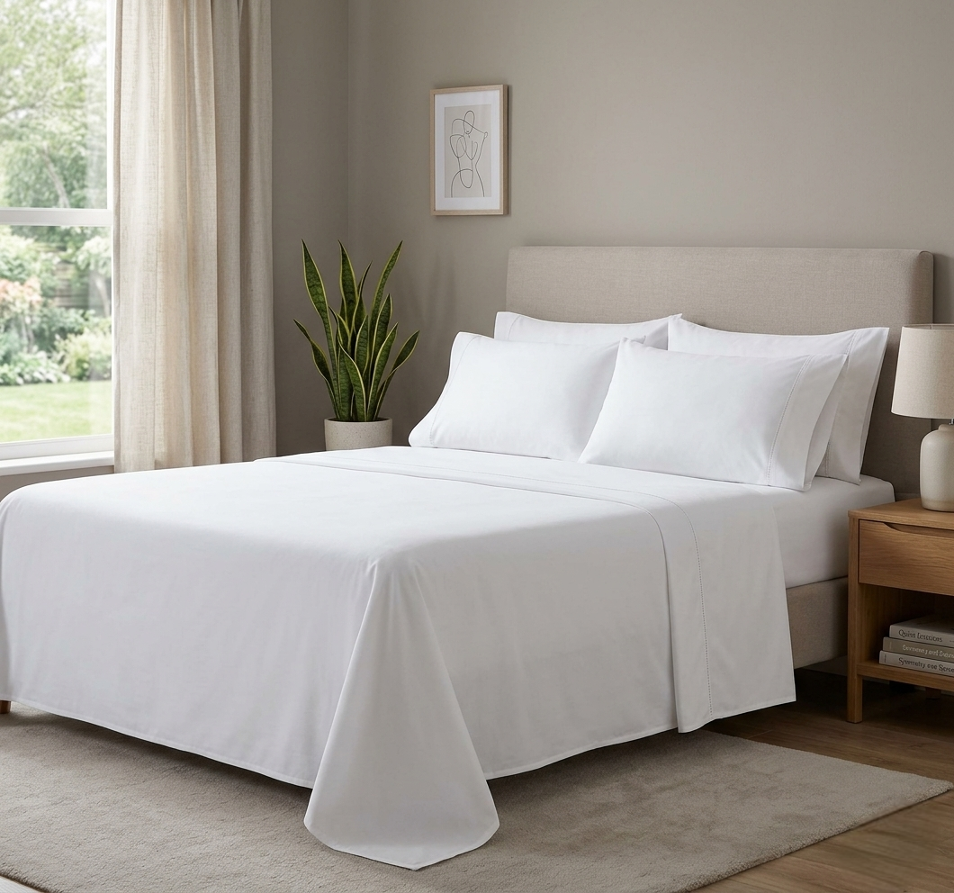 Cotton Bedsheets Set –6*7/ 7*8