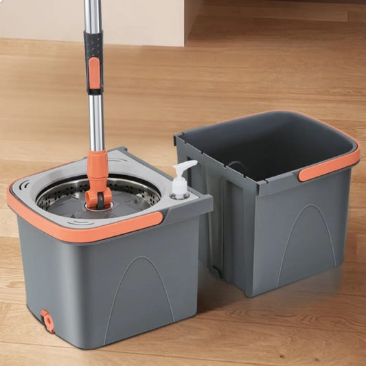 Split Spinning Microfiber Mop