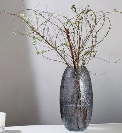 Oval Glass Flower Vase