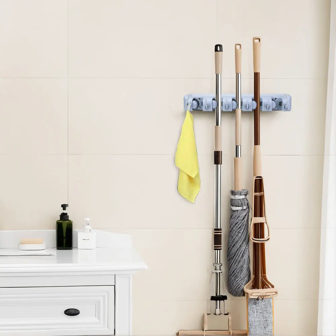 Broom & Mop Holder Organizer