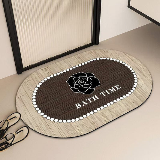 Diatom happiness mat 40x60cm super absorbent non slip bathroom floor mat.