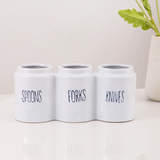 Compartment Ceramic Cutlery Holder