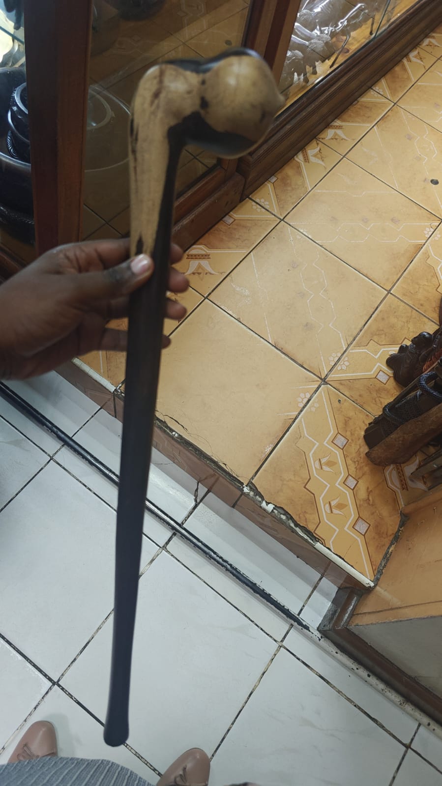 Traditional African Club (Wooden Rungu)