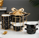 16pc Ceramic Soup Set + Burner