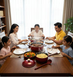 12Pcs Enamel Sufuria Set With Lids Serving Spoons And Scrubbers