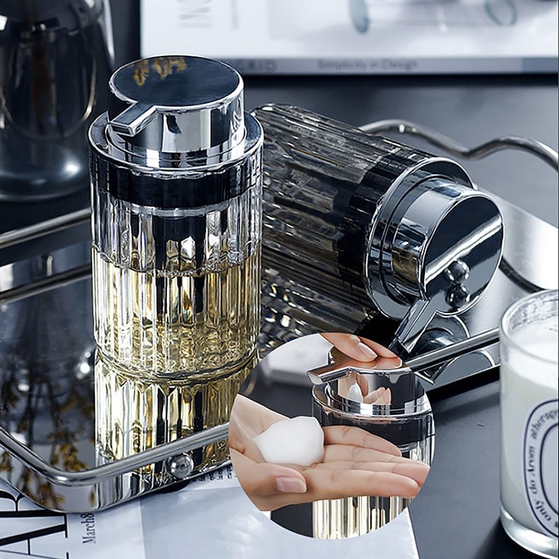 200ml push-type press foaming soap dispenser in a modern compact design