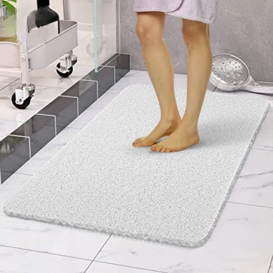 Loofah bath mat with drainage, non-slip, washable and easy to clean, size 50×80 cm
