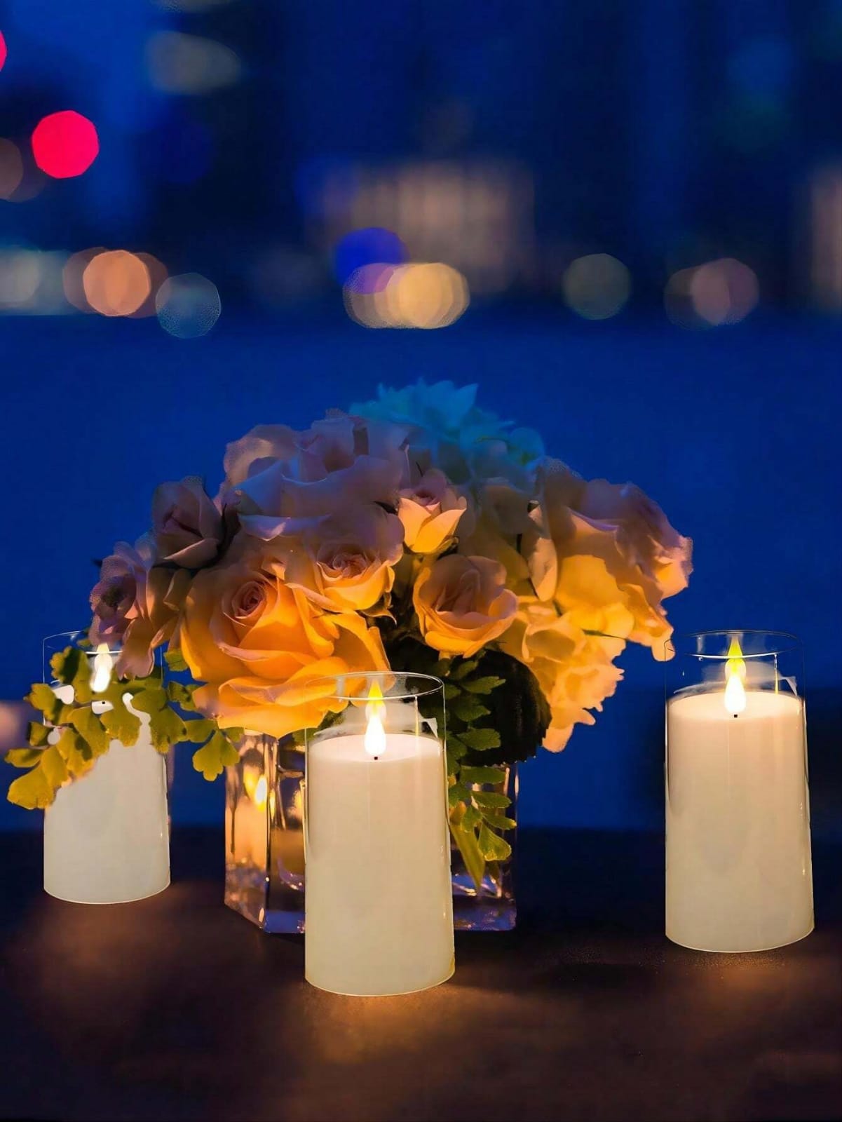 3Pc Set LED Candles