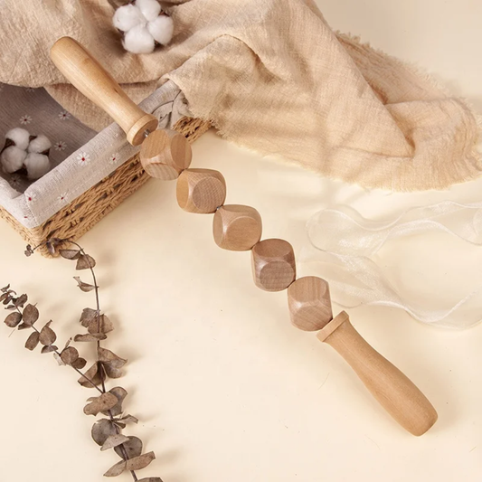 Wooden Massage Roller 6 Cube