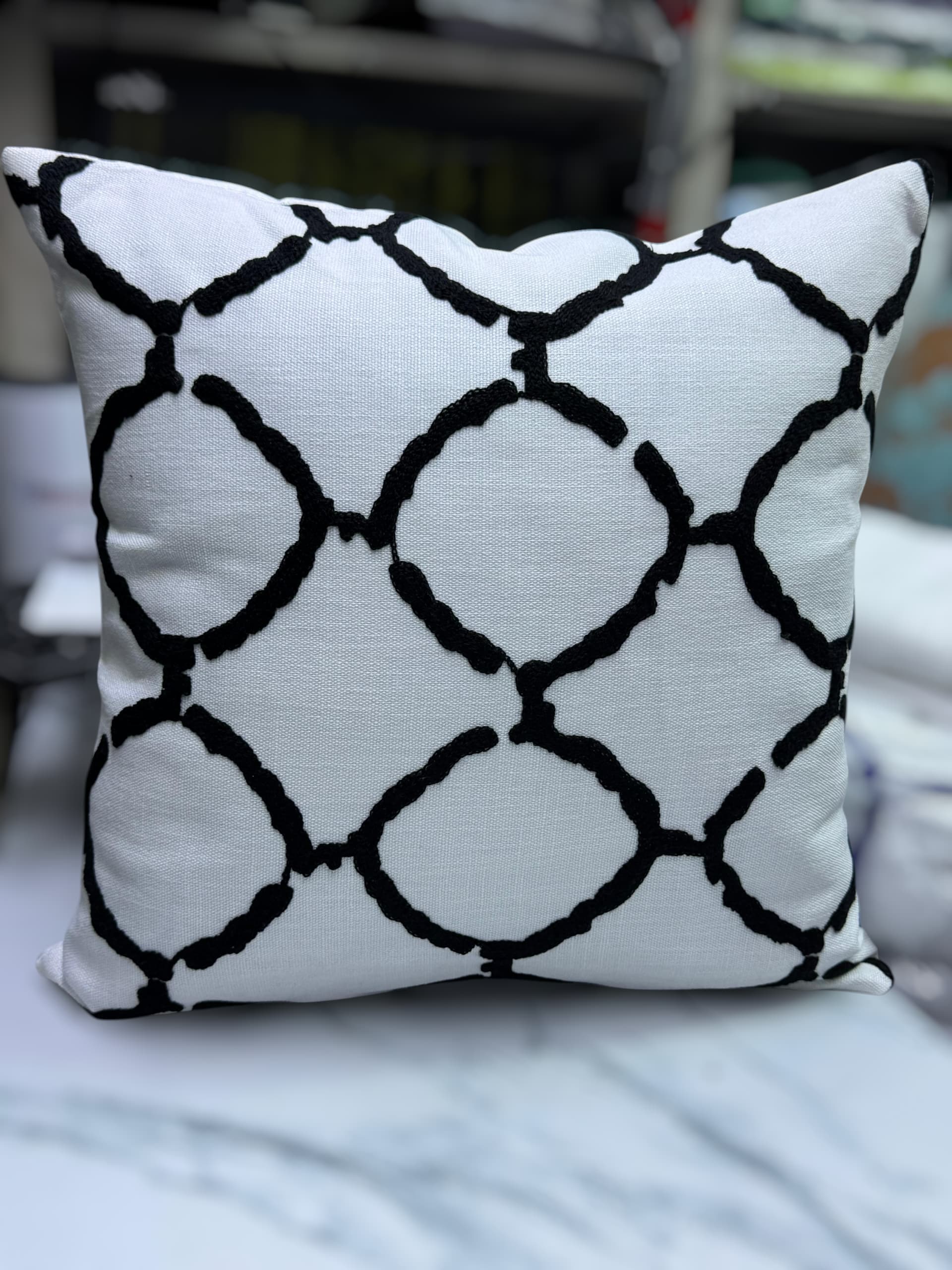 Black and White Decorative Pillow Covers