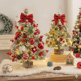 Tabletop Christmas Tree with Decor and Lights
