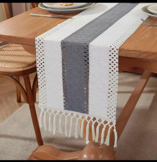 Bohemian Tassel Table Runner