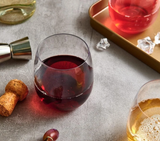 Set of 6 stemless wine glasses