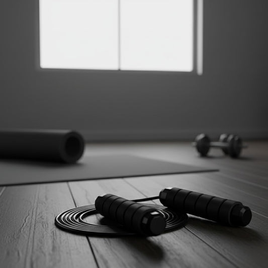 Professional skipping rope with coated wire and smooth bearings for fitness workouts