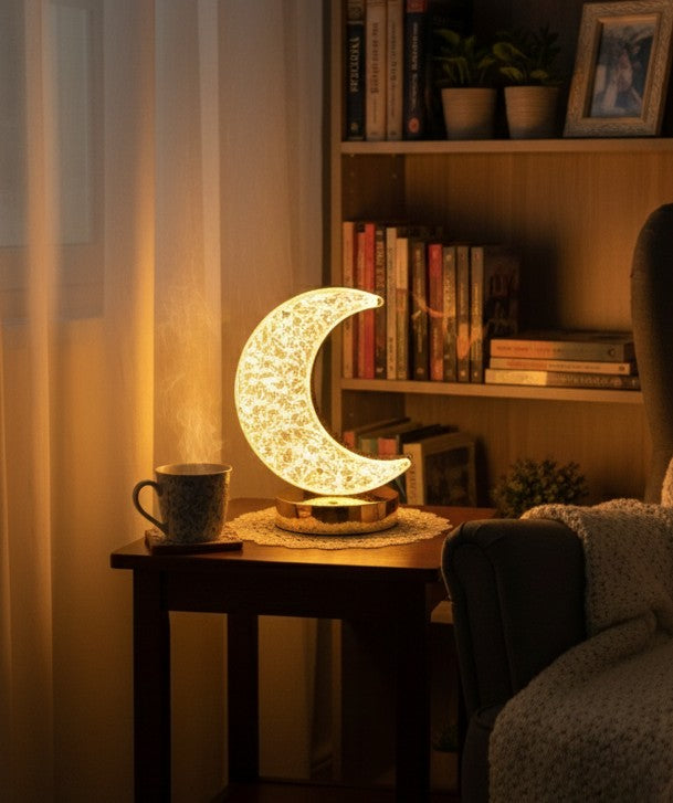 Crystal Moon Table Lamp