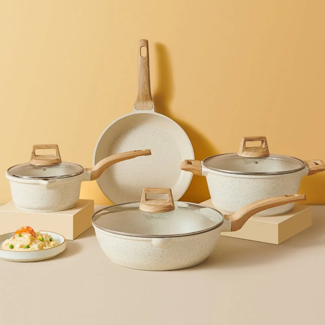 Non-Stick  Cookware Stone Pot Set