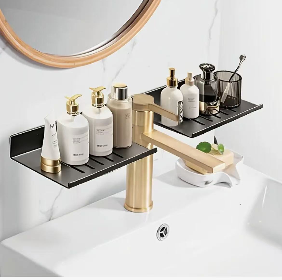 Wall-Mounted Bathroom Storage Rack