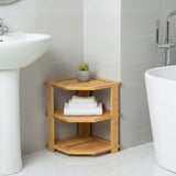 3 Tier Corner Bamboo Storage Rack