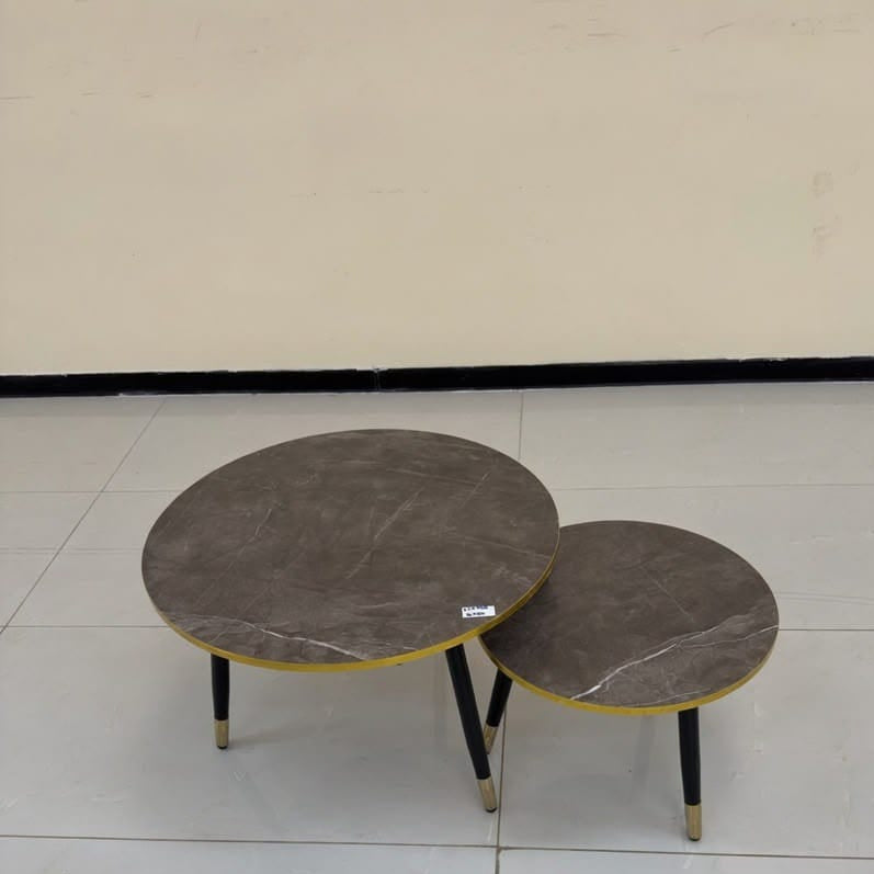Round Wooden Nesting Coffee Table Set - FCT 003