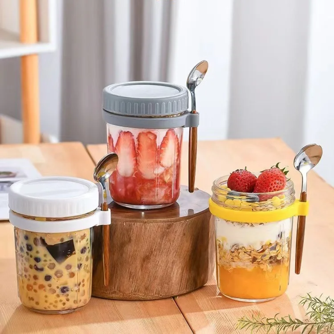 4pcs Set Overnight Oats Jars
