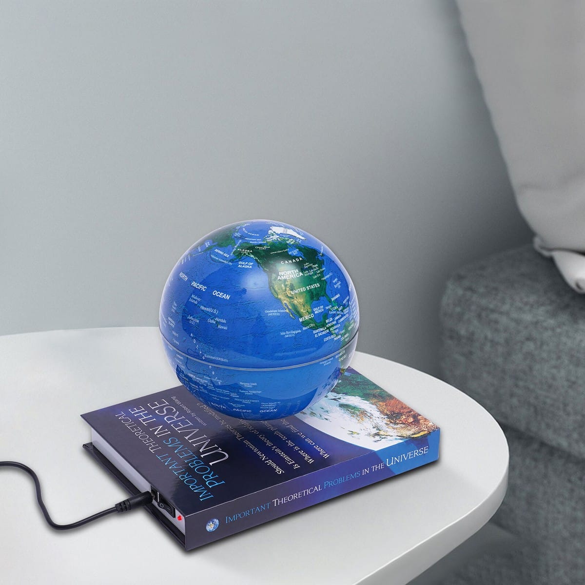 LED magnetic levitating globe floating decorative display for home or office