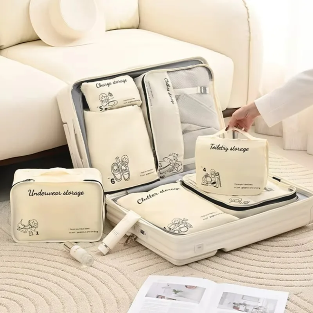 7Pcs Luggage Travel Organizer Set