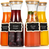 4pcs Glass Carafe Pitcher Set