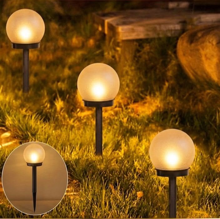 6 Piece Solar Garden Lamp Set