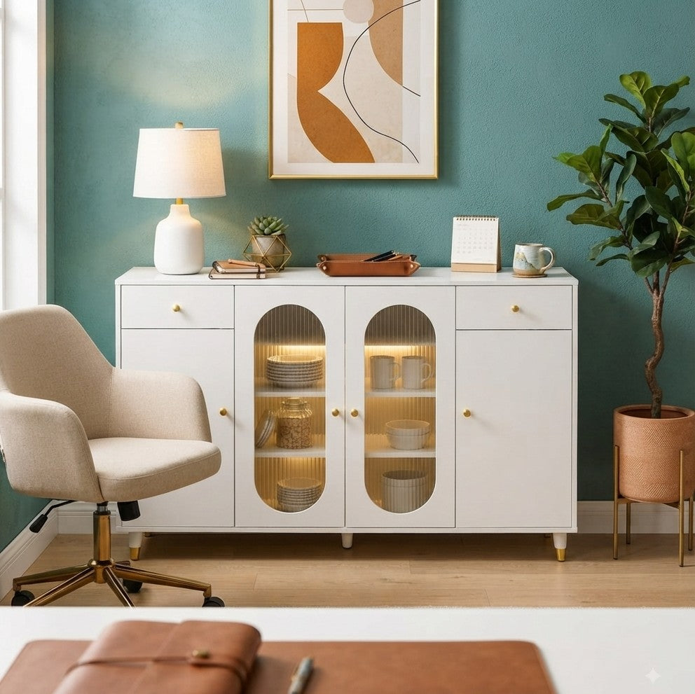 1.4 m Buffet Dining and Storage Cabinet