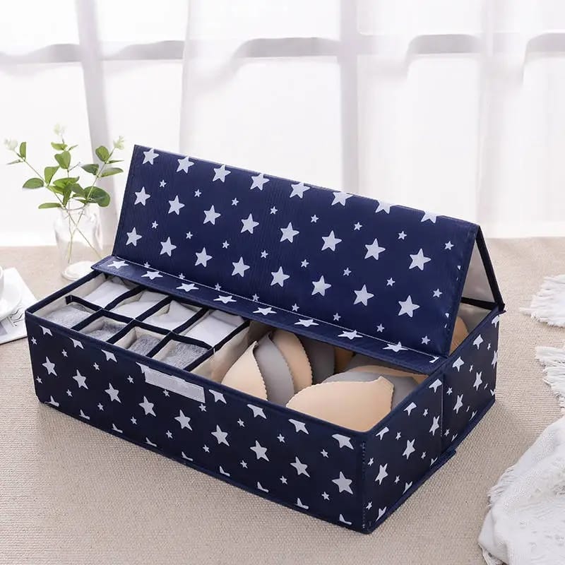 17-Grid Undergarment Organizer With Lid