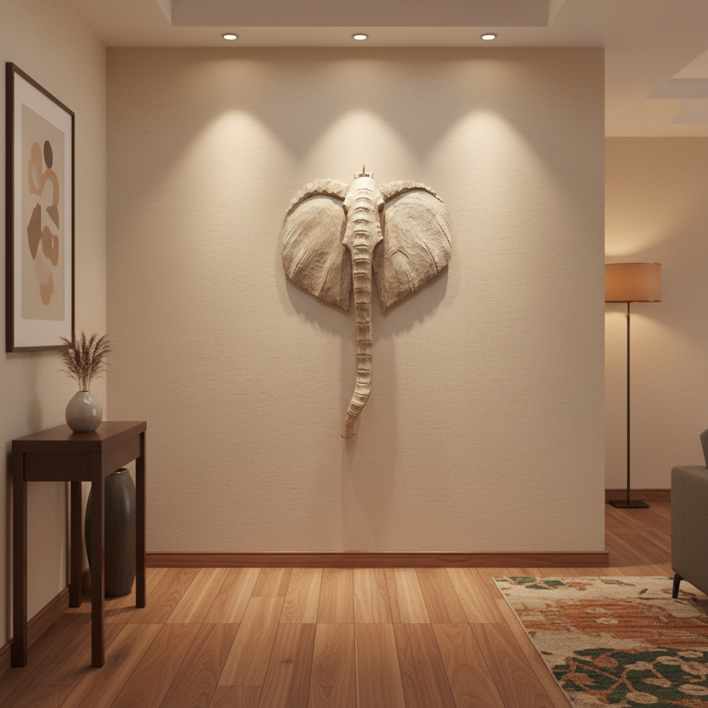 Elephant Head Wall Décor
