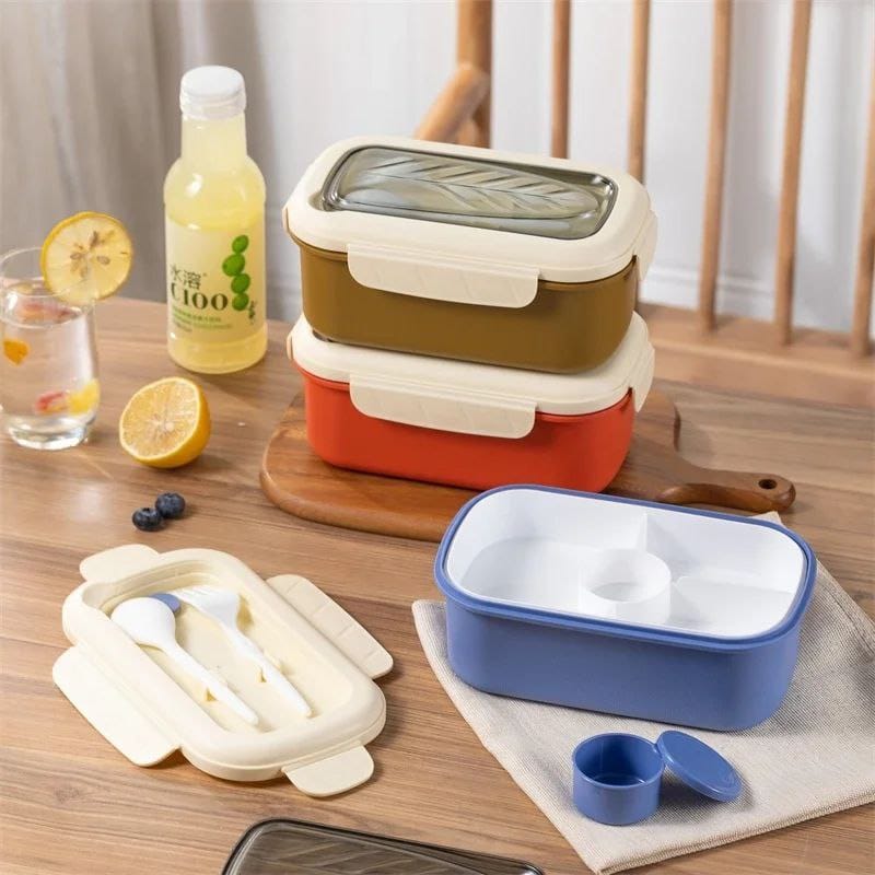 Kids Snack Box With Spoons And Fork