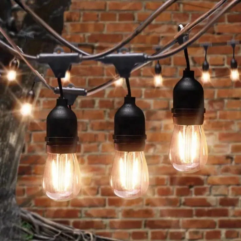 Solar String Lights with 10 Replaceable Bulbs