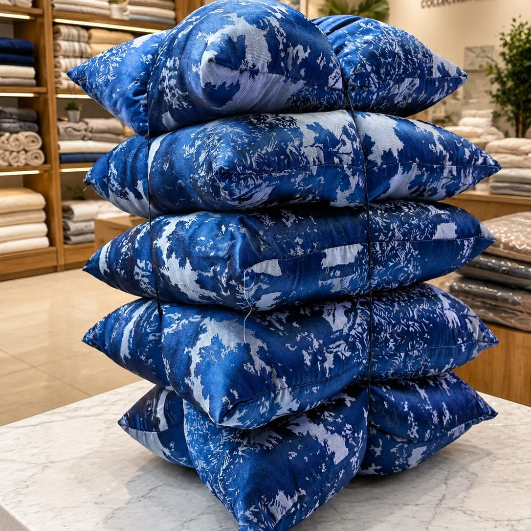 5 piece throw pillow set with quality fibre filling and zipper closures for comfortable and stylish home décor.