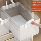 Clear Grid Steel Frame Storage Box
