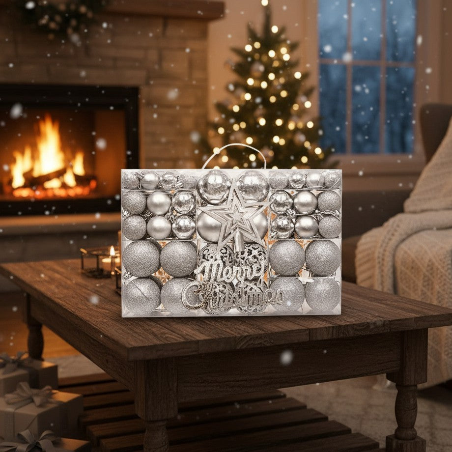 102pcs Christmas Balls Ornaments