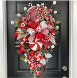 Candy Cane Christmas Wreath