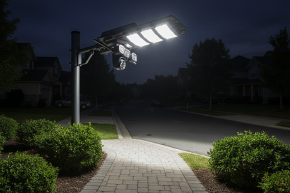 1000W Solar Street Light with 4G AI PTZ Triple Camera