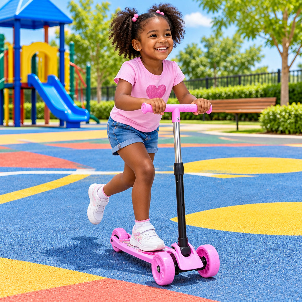 Kids Foldable Adjustable 3 Wheel Scooter 60–90cm