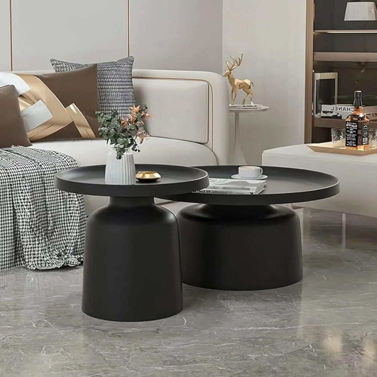 2 in 1 Fully Metallic Coffee Table