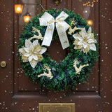 40CM Christmas Wreath With Gold Decorations