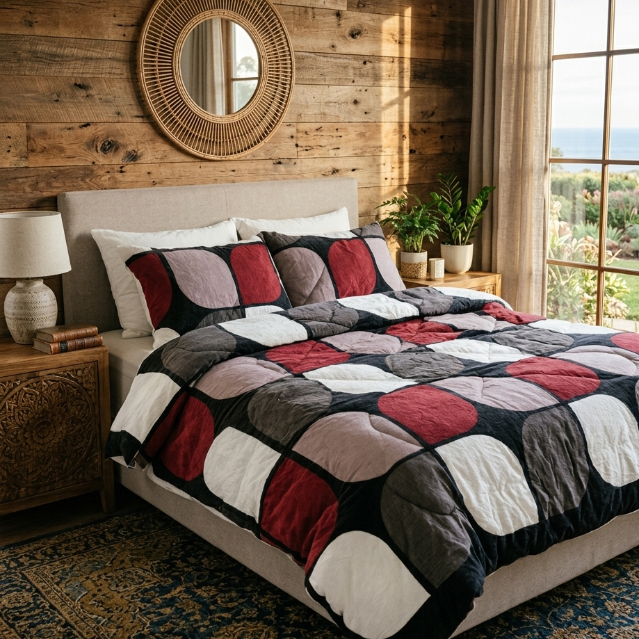 Single woolen duvet 5x6 with storage bag for warm and comfortable bedding