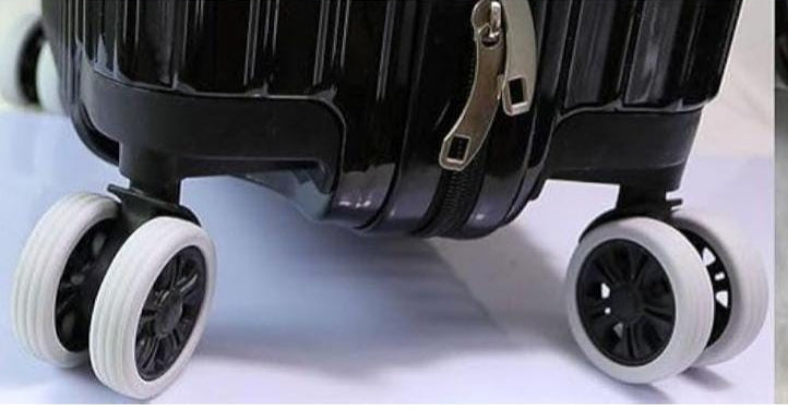8Pcs Silicone Luggage Wheel Covers Shockproof